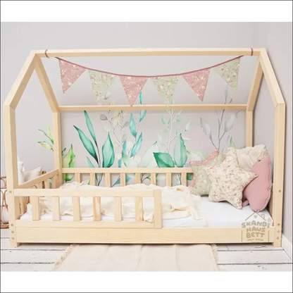 CAMA MADERA NATURAL - singular4kids