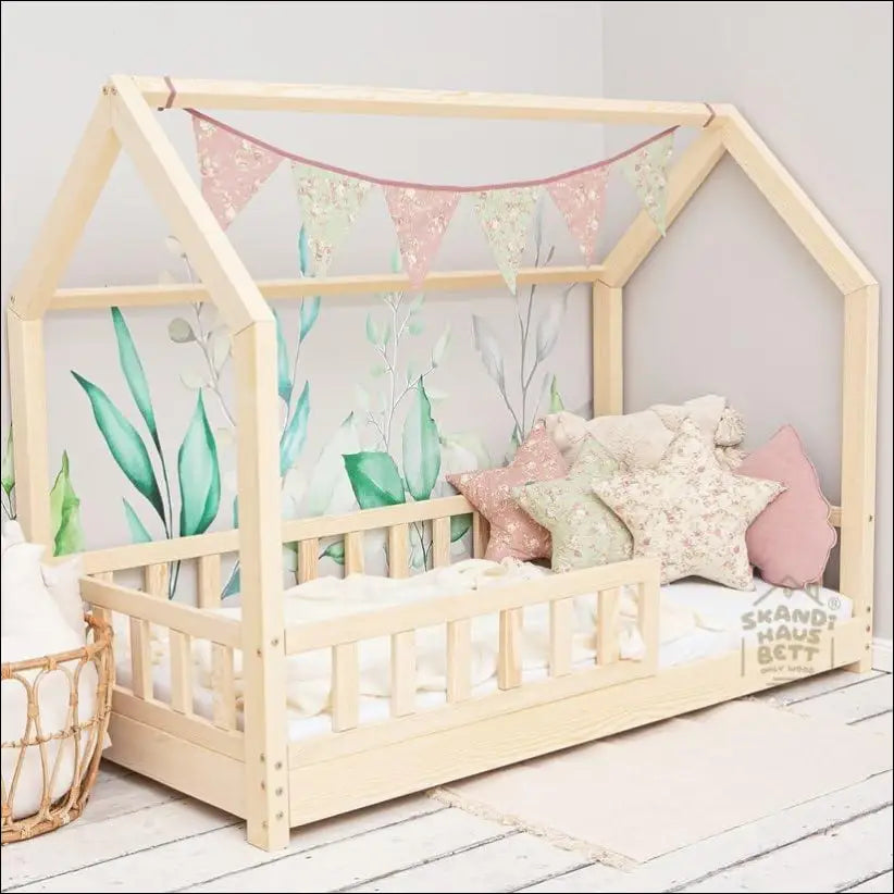 CAMA MADERA NATURAL - singular4kids