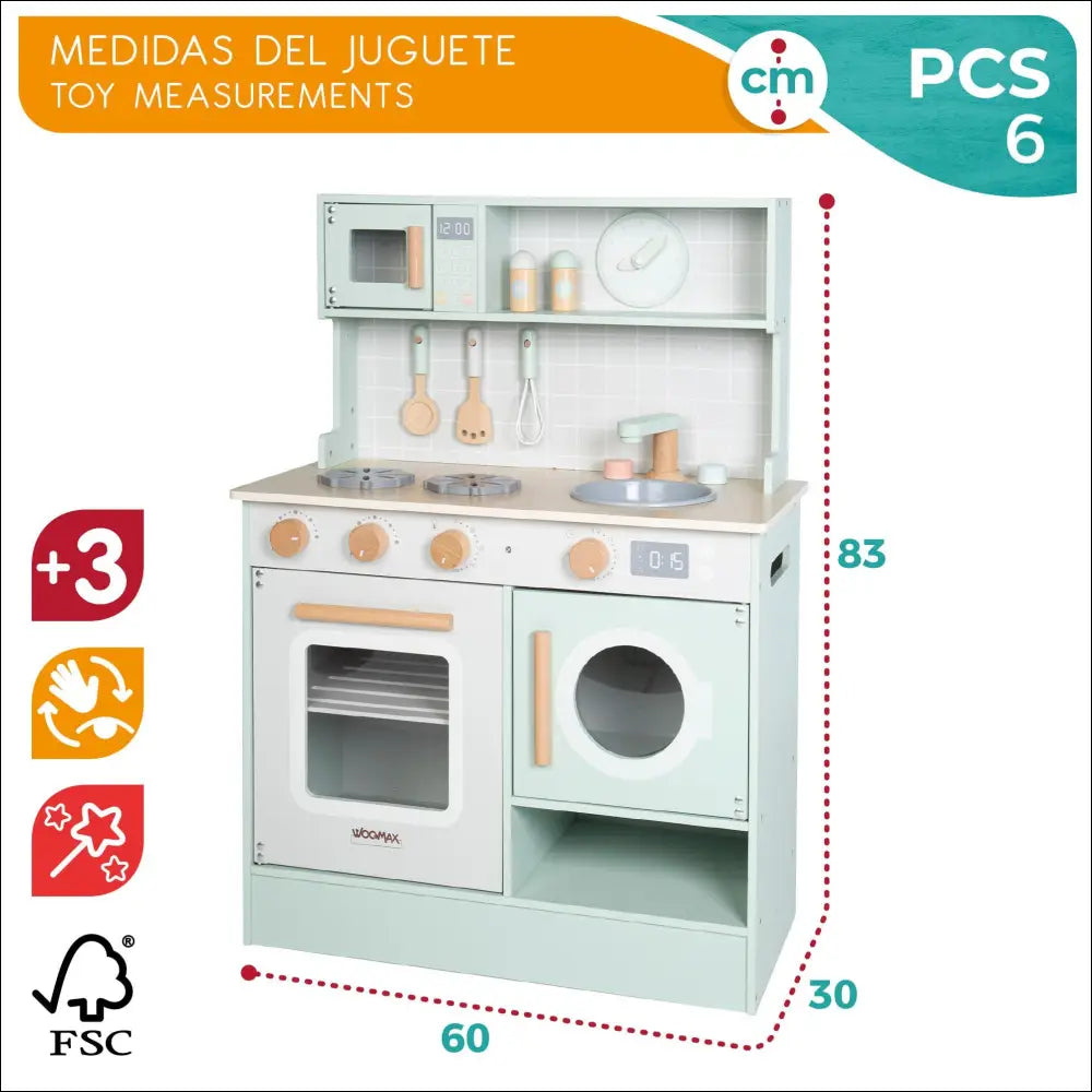 COCINA DE MADERA ELECTRICA - singular4kids