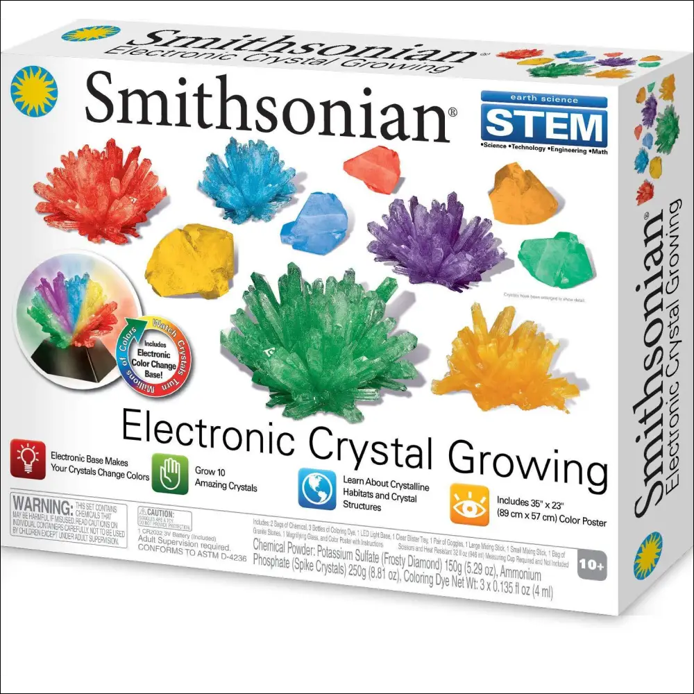 Kit de Crecimiento Electrónico de Cristales para Niños - Proyecto STEM Infantil